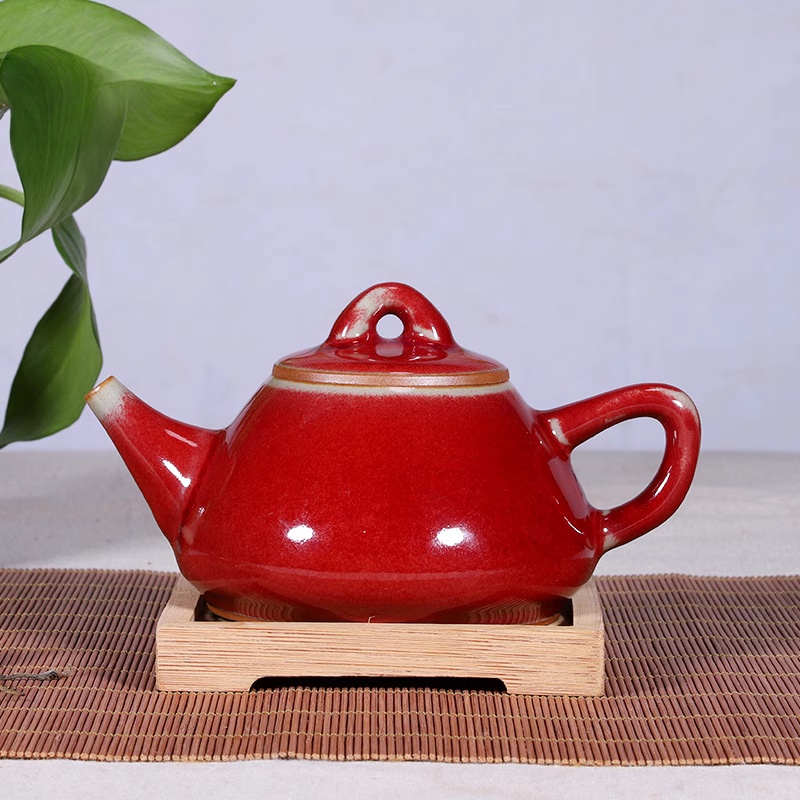 传统手工办公室高档钧瓷茶具简约家用功夫套装套礼品静壶