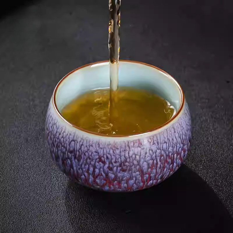 钧瓷主人杯窑变茶杯陶瓷大号单杯个人品茗杯专用茶盏